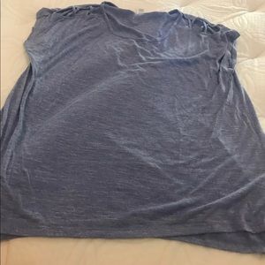 Purple cutout sleeves T-shirt